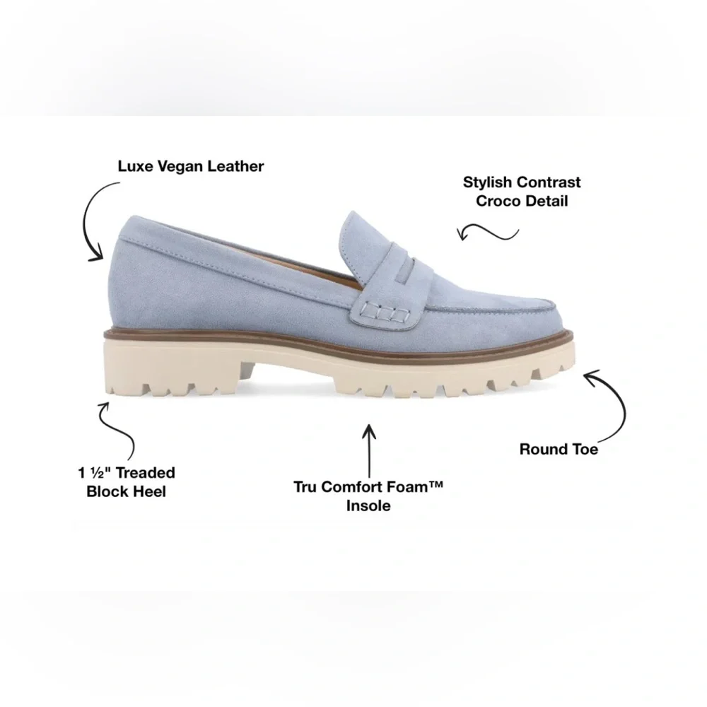 Journee Womens Kenly Tru Comfort Foam Slip On Round Toe Loafer Size 7 NW…